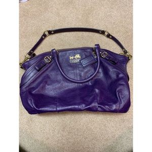 Purple Coach Bag